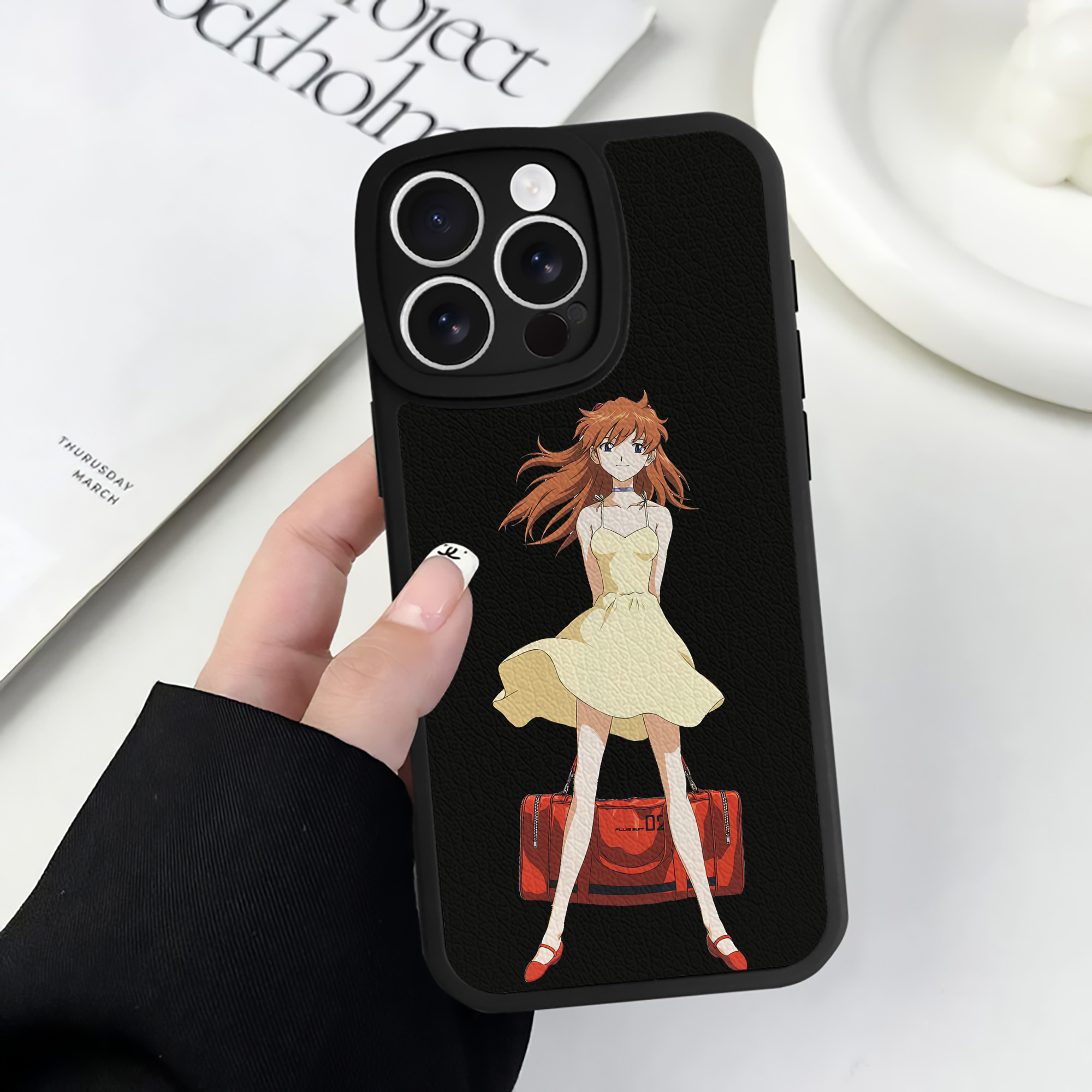 （画像用） EVA 新世紀エヴァンゲリオン 【iPhone 16シリーズ対応】シリコンスマホケース（レザー調） 材質：シリコン